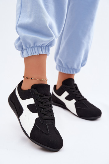 Scarpe nere in stile sneaker per donne Tai 2