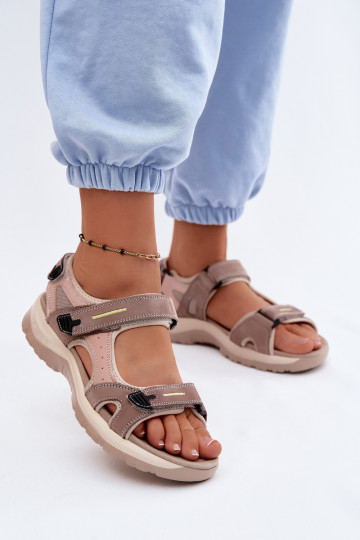 Sandali sportivi da donna McKeylor 95414 sabbia-rosa 2