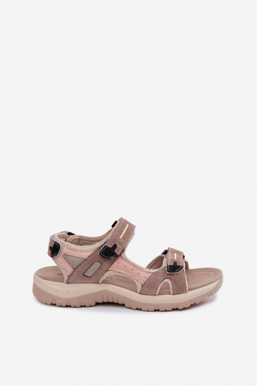 Sandali sportivi da donna McKeylor 95414 sabbia-rosa