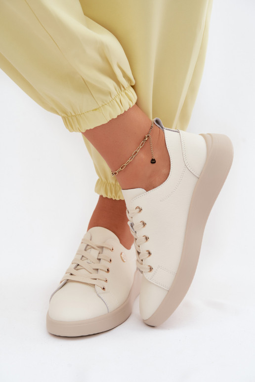 Pelle scarpe Femminile Vinceza 41508 colore avorio