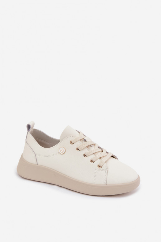 Scarpe in pelle Vinceza 41508 avorio
