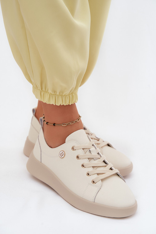 Scarpe in pelle Vinceza 41508 avorio