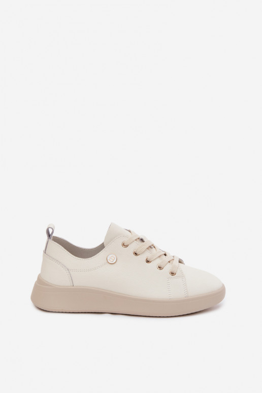Scarpe in pelle Vinceza 41508 avorio