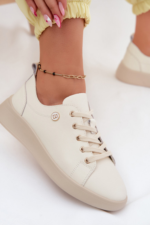 Scarpe in pelle Vinceza 41508 avorio