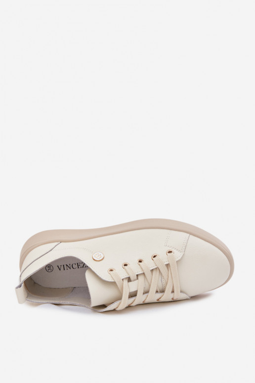 Scarpe in pelle Vinceza 41508 avorio