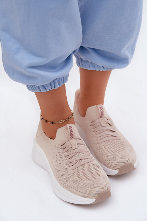  scarpe da ginnastica Scarpe modello sneakers Femminile Un modello convincente Kobbo 102425 beige