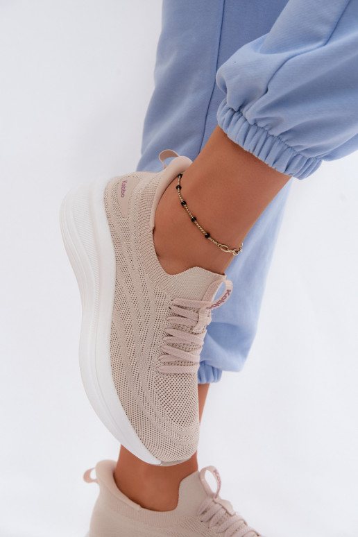  scarpe da ginnastica Scarpe modello sneakers Femminile Un modello convincente Kobbo 102425 beige