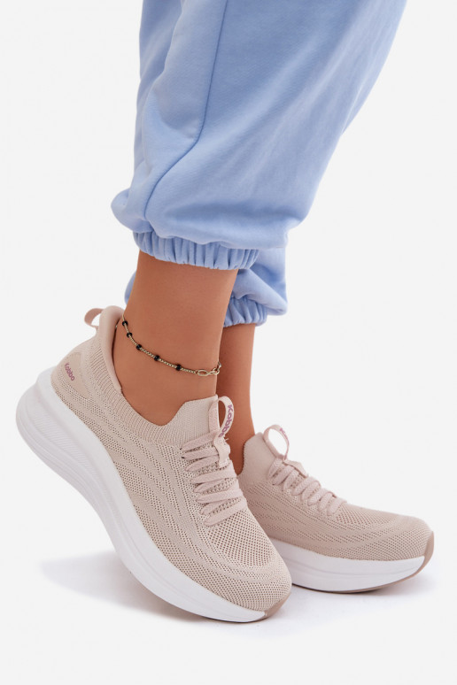  scarpe da ginnastica Scarpe modello sneakers Femminile Un modello convincente Kobbo 102425 beige