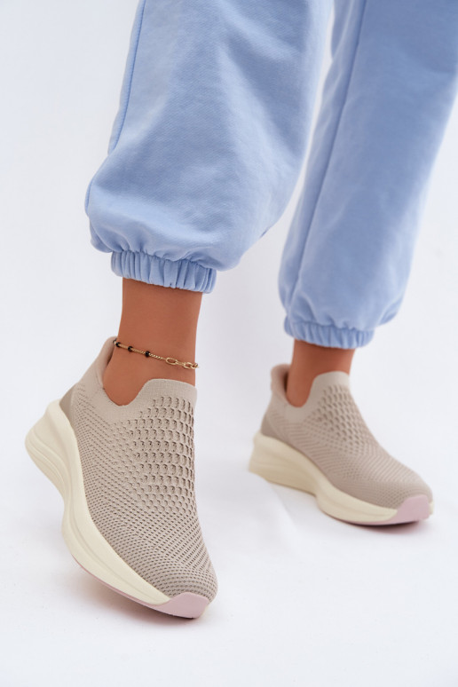 Un modello convincente Scarpe modello sneakers Femminile  Kobbo 102424 beige