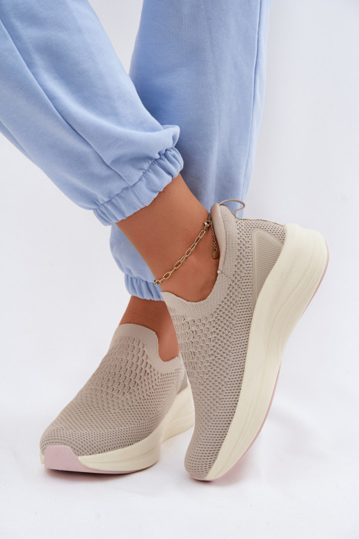 Un modello convincente Scarpe modello sneakers Femminile  Kobbo 102424 beige