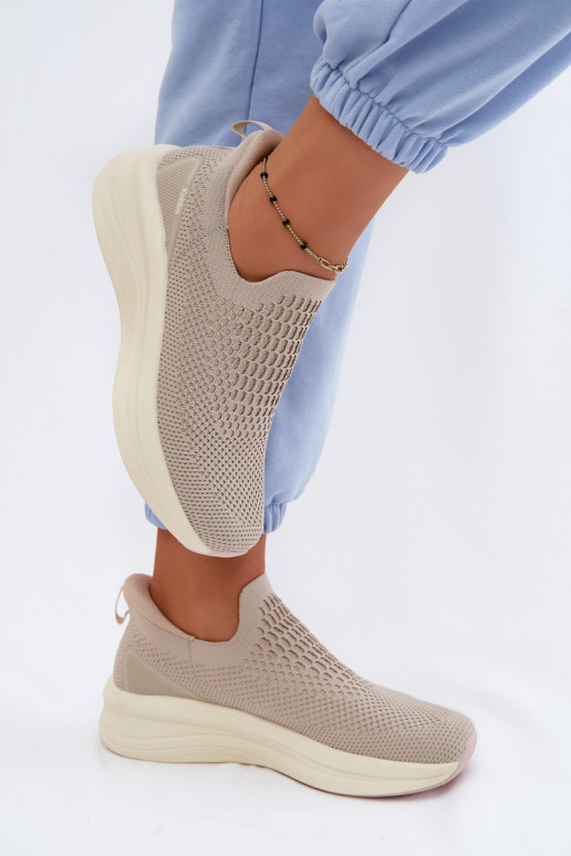 Scarpe sportive slip-on Kobbo 102424 sabbia