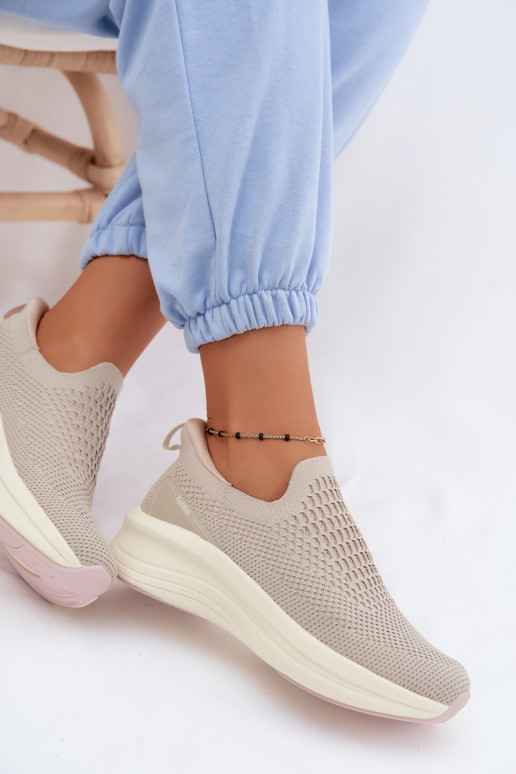 Un modello convincente Scarpe modello sneakers Femminile  Kobbo 102424 beige