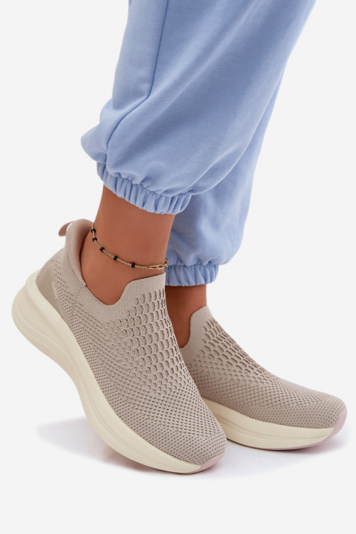 Scarpe sportive slip-on Kobbo 102424 sabbia