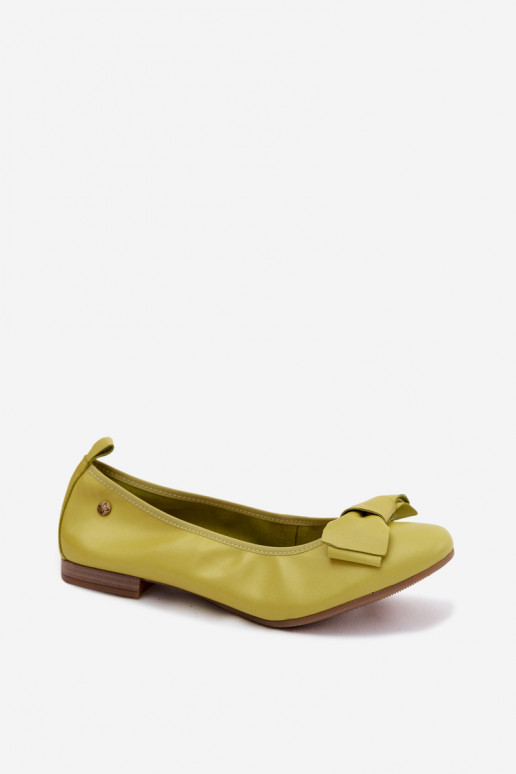 Ballerine con fiocchi color lime