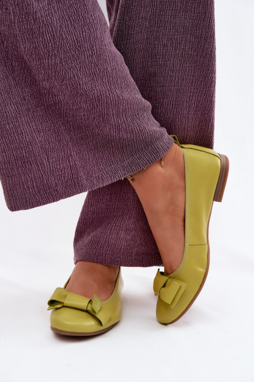 Ballerine con fiocchi color lime