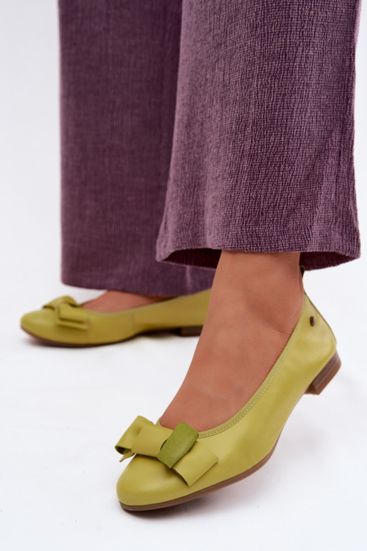 Ballerine con fiocchi color lime