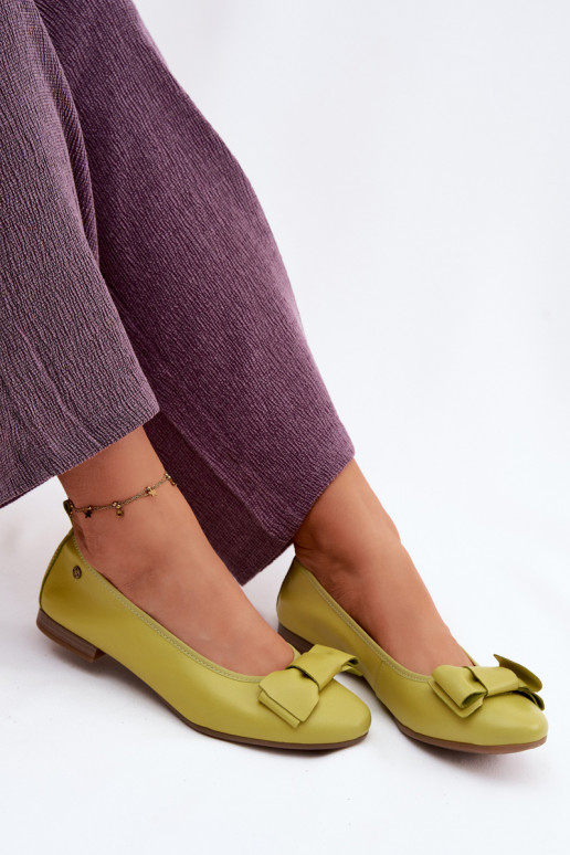 Ballerine con fiocchi color lime