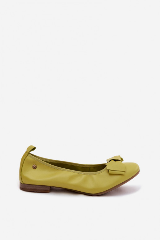 Ballerine con fiocchi color lime
