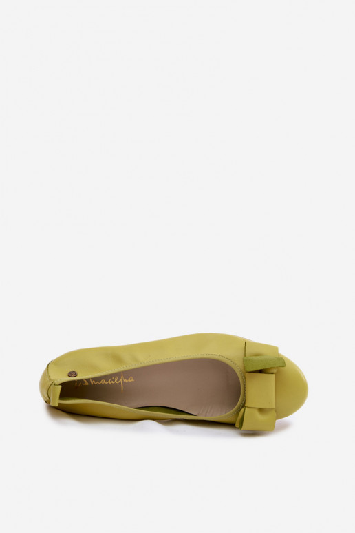 Ballerine con fiocchi color lime