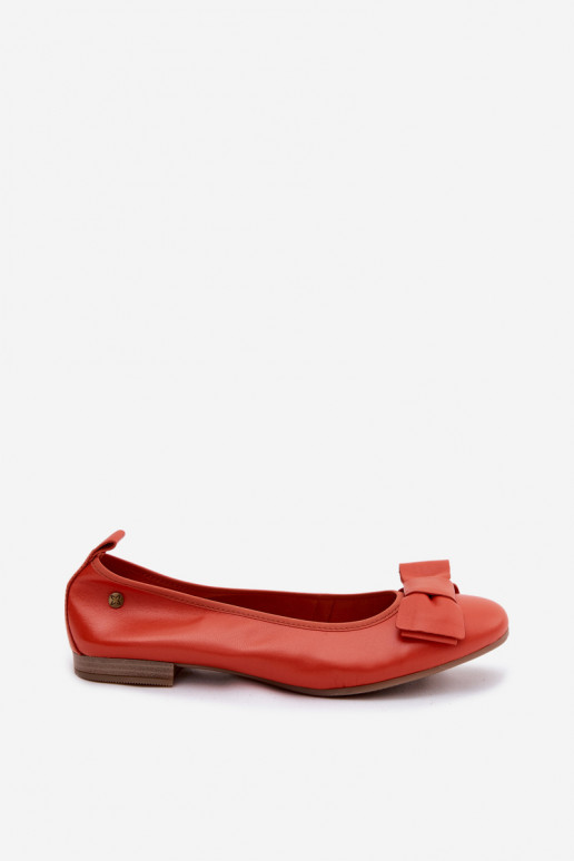 Ballerine con fiocchi arancioni
