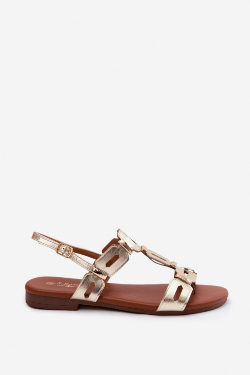 Sandali piatti S.Barski PL61-0903 oro
