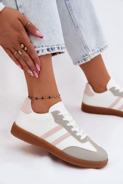 Sneakers bianchi e rosa Seabell