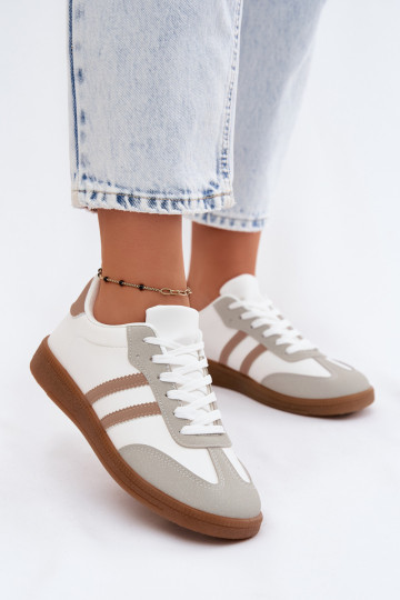 Sneakers bianchi e beige Seabell