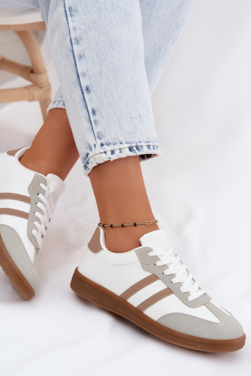 Scarpe modello sneakers Femminile Bianco-beige Seabell 2