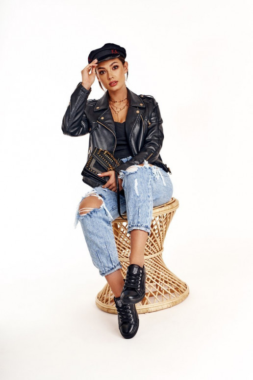 Sneakers in pelle da donna Big Star nere