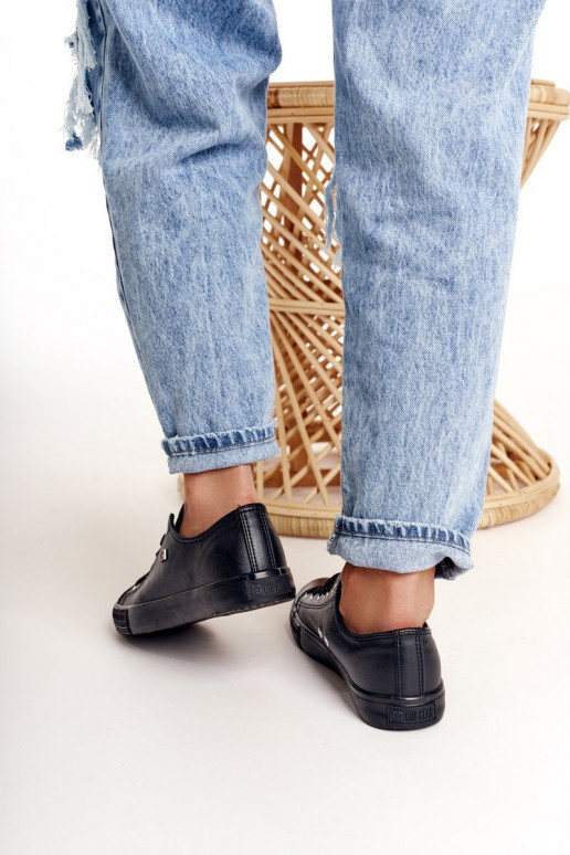 Sneakers in pelle da donna Big Star nere