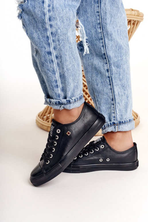 Sneakers in pelle da donna Big Star nere