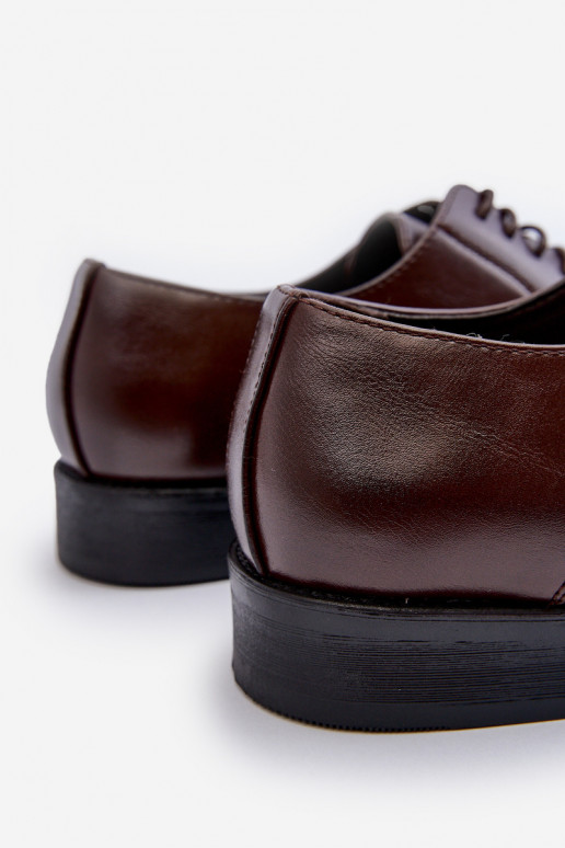 Scarpe eleganti da uomo marroni Jenavee