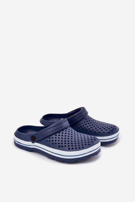 Pantofole leggere da uomo blu scuro Tai Turiravena