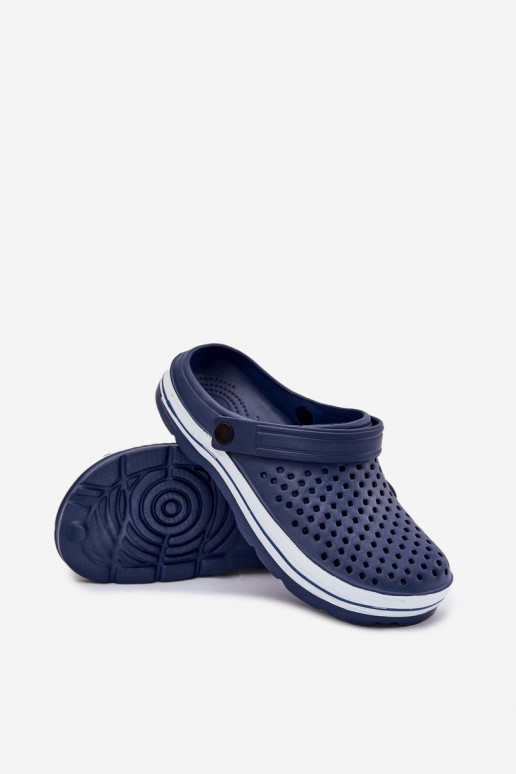 Pantofole leggere da uomo blu scuro Tai Turiravena