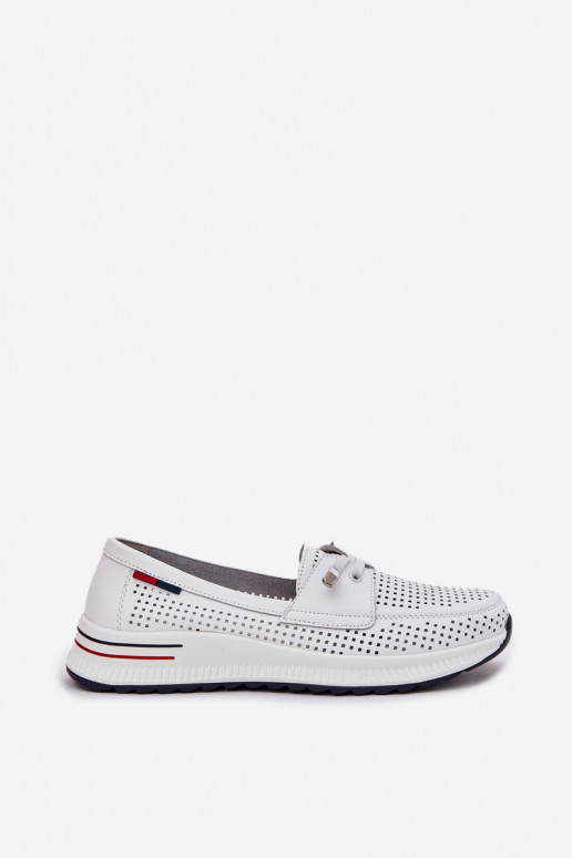 Scarpe bianche con plateau da donna Violeth