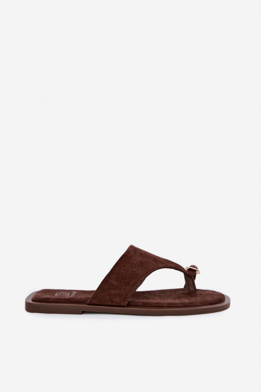 isoscele Pantofole Pantofole Femminile Con decorazioni Detalem CzekoladoAe Fedira