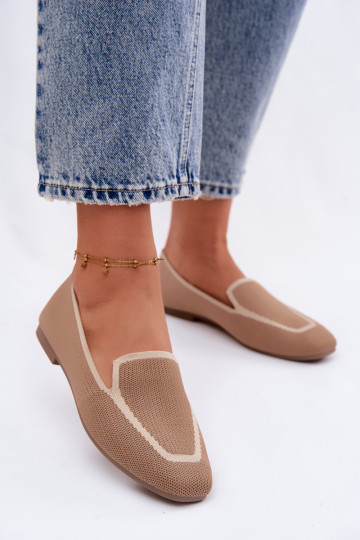 Mocassini in tessuto isoscele colore marrone Selisa