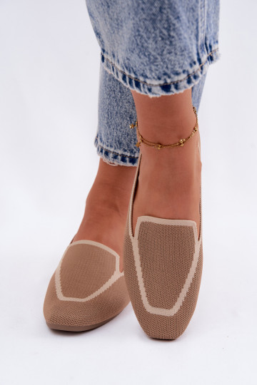 Mocassini in tessuto isoscele colore marrone Selisa 2