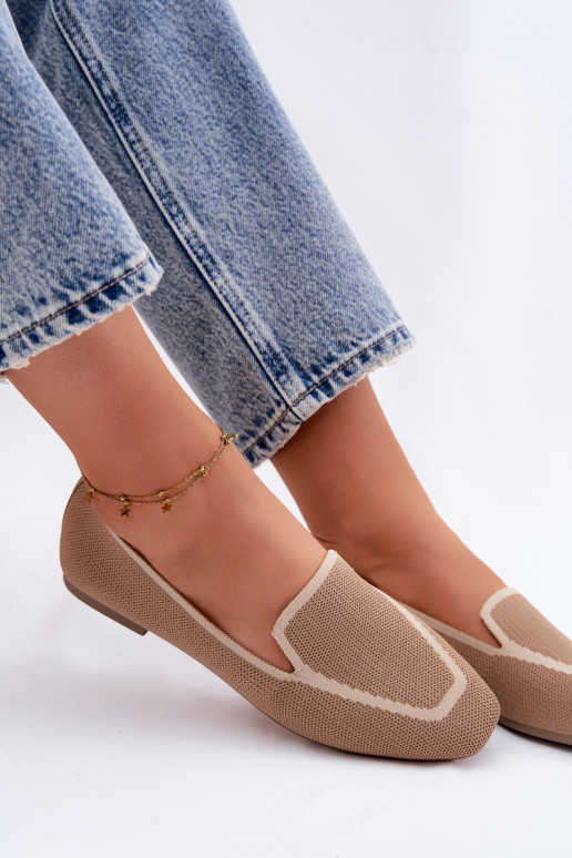 Mocassini in tessuto isoscele colore marrone Selisa