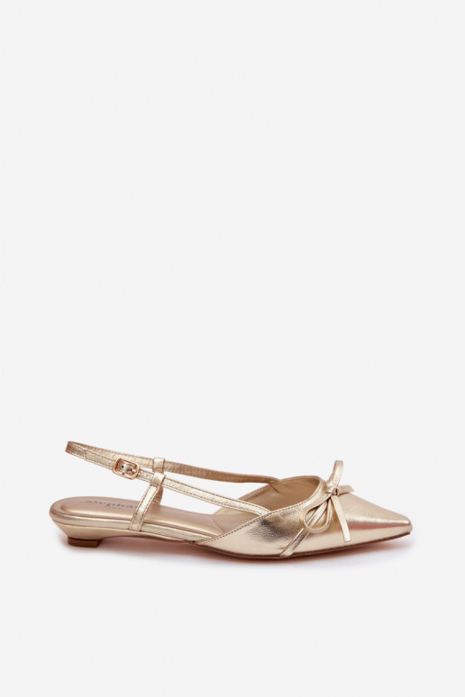 Sandali da donnaImitacji Skóry Con tacco basso colore dorato Jelmera