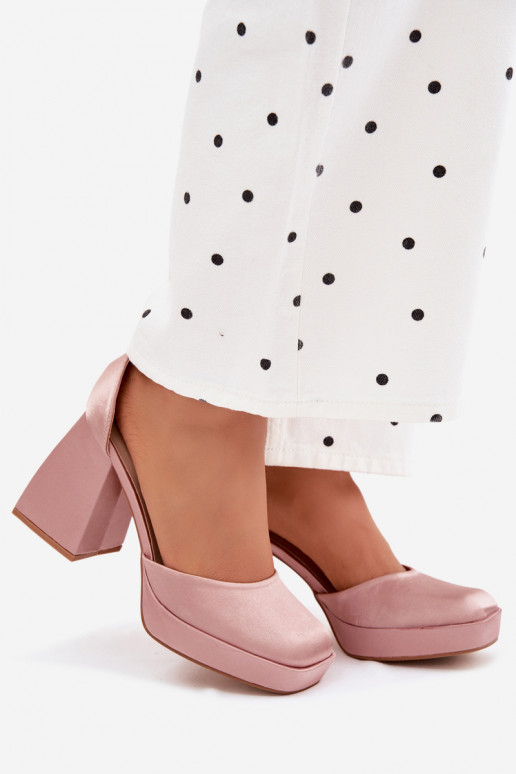 sandali con i tacchiSatynoAym INykończeniem Szampańskie Calistae