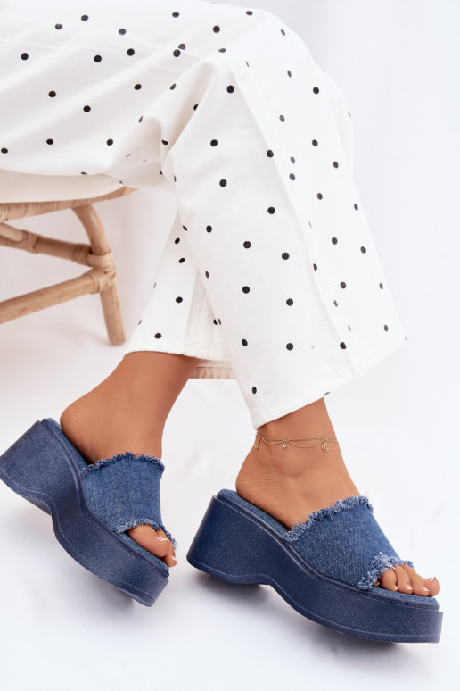 Infradito in denim da donna Virelia