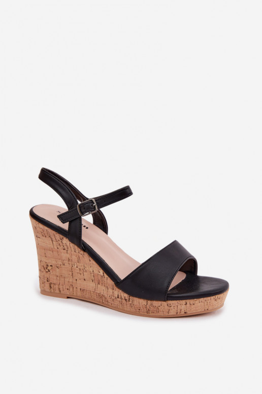 Sandali da donna con una piattaforma colore nero Clarabella