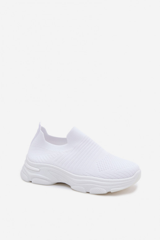 Scarpe sportive bianche da donna slip-on Floraine