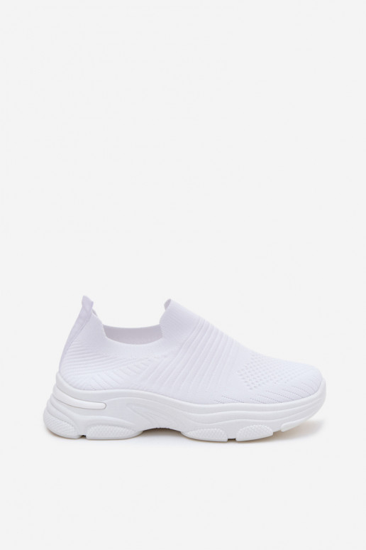 Scarpe sportive bianche da donna slip-on Floraine