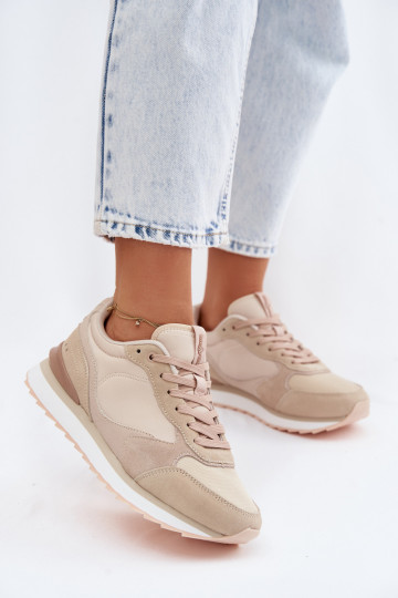 Sneakers beige da donna in camoscio McArthur MA2512IN 2