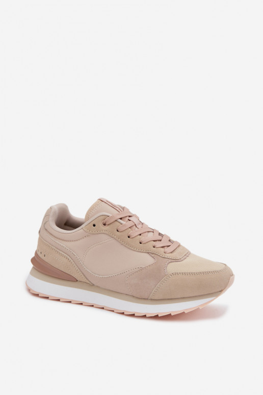 Sneakers beige da donna in camoscio McArthur MA2512IN