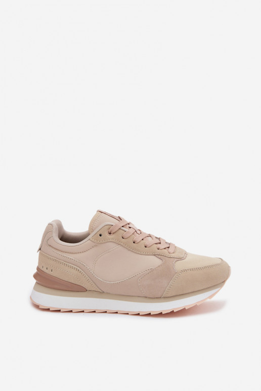 Sneakers beige da donna in camoscio McArthur MA2512IN