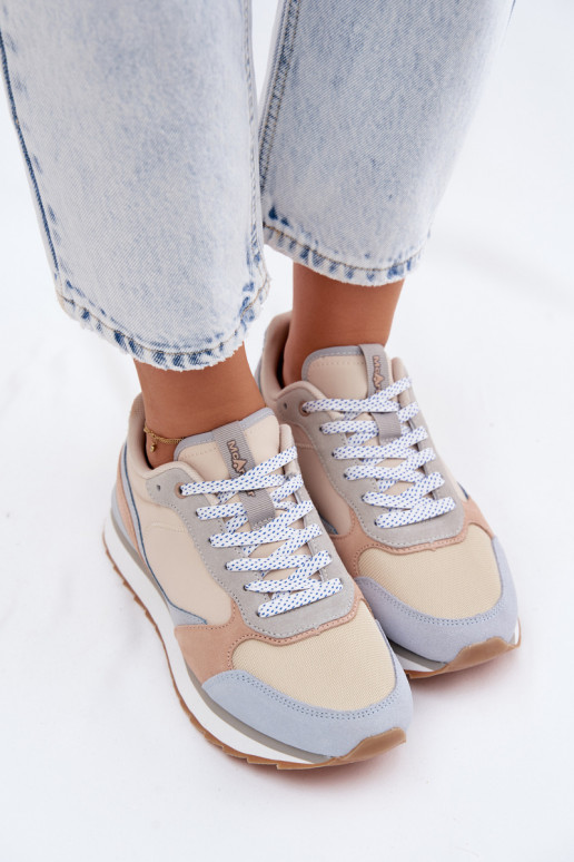 dalla pelle scamosciata Scarpe modello sneakers Femminile McArthur MA2512IN colore blu