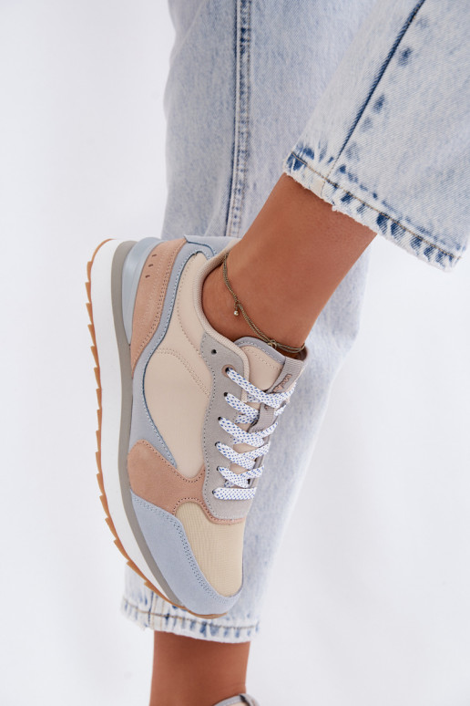 dalla pelle scamosciata Scarpe modello sneakers Femminile McArthur MA2512IN colore blu